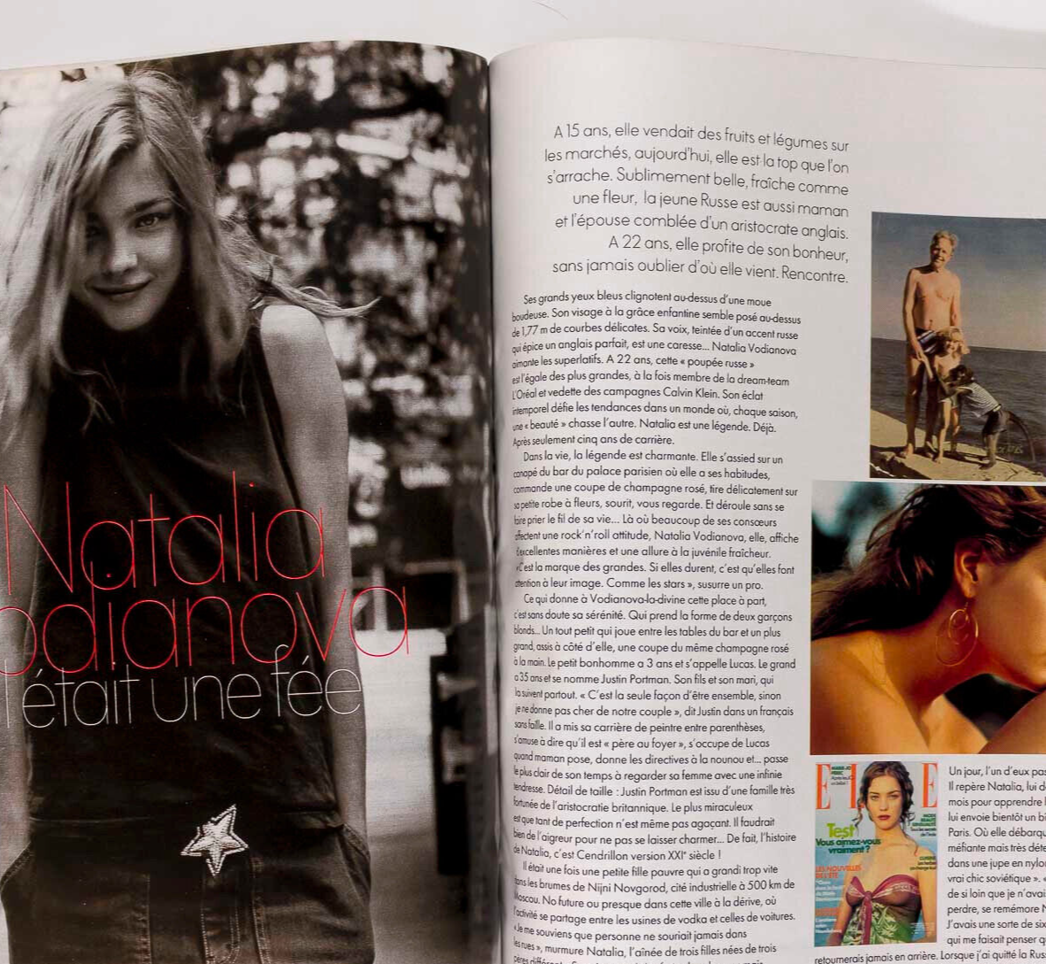 NATALIA VODIANOVA Bjork STEPHAN SEDNAOUI Elle magazine JEAN-BAPTISTE MONDINO vtg