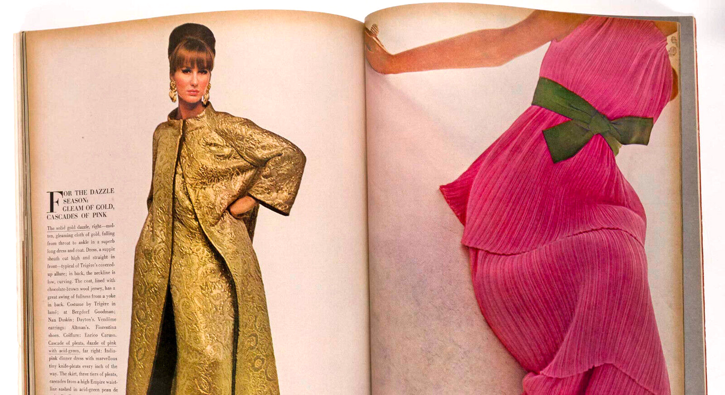 AUDREY HEPBURN Givenchy JILL KENNINGTON Vogue 1st November 1964 Penn PONTIAC vtg