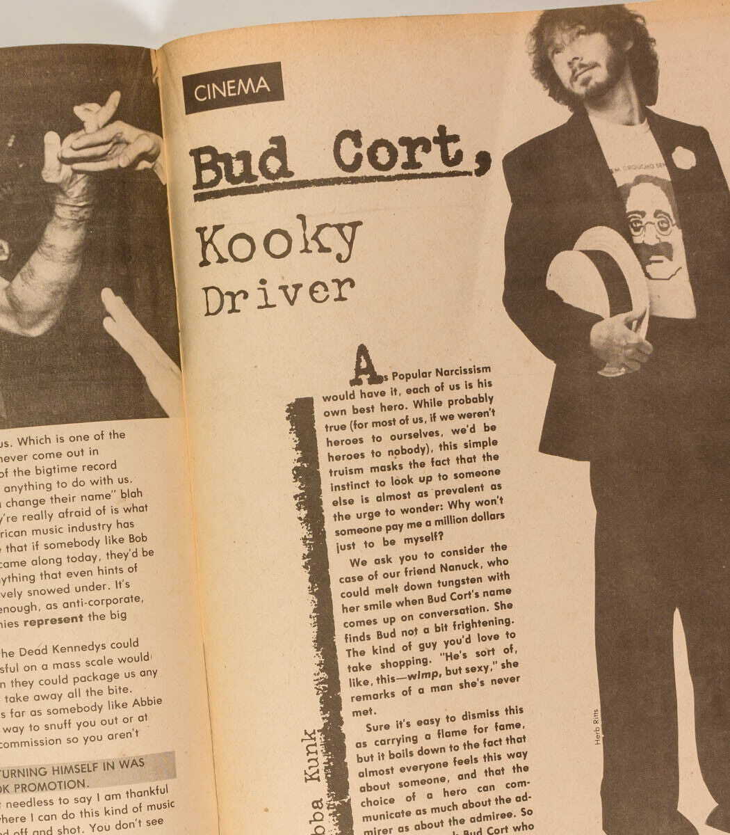 HERB RITTS Robert Smithson JELLO BIAFRA Bud Cort GREGORY CORSO Wet magazine 1980