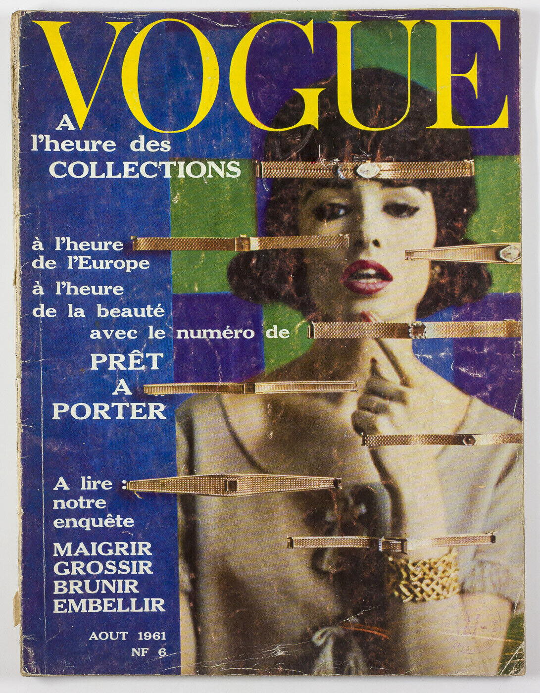 PRET A PORTER Collections BEAUTY Europe FRENCH Paris Vogue magazine 1961 August