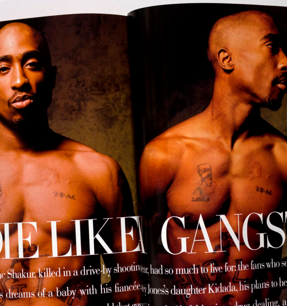 OASIS Liam Gallagher McQUEEN Patsy Kensit SPICE GIRLS Tupac VANITY FAIR magazine