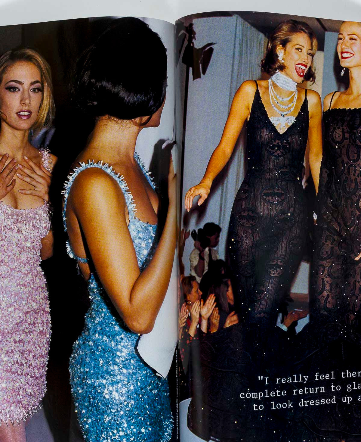 CINDY CRAWFORD Naomi Campbell LINDA EVANGELISTA Christy PRINCE Aids ALT Vogue