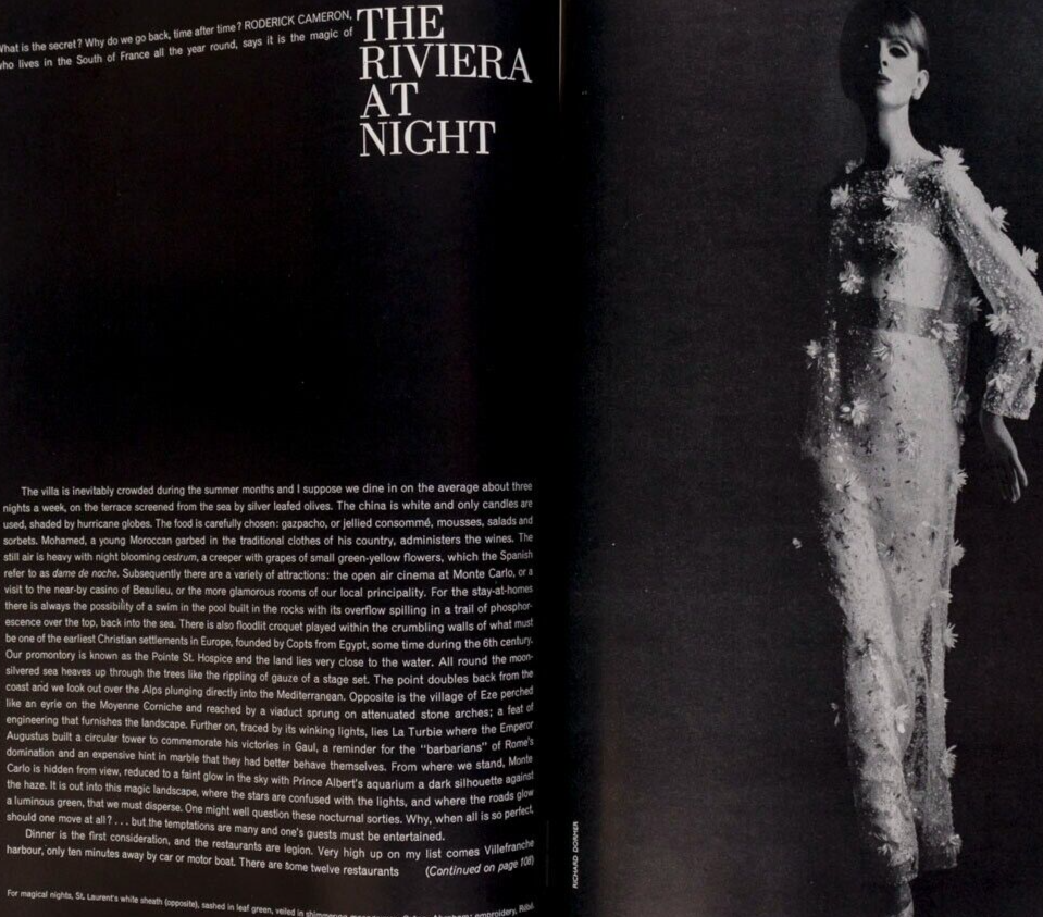 Veruschka JEAN SHRIMPTON Andre Malraux UK HARPERS April 1964 Givenchy BALENCIAGA