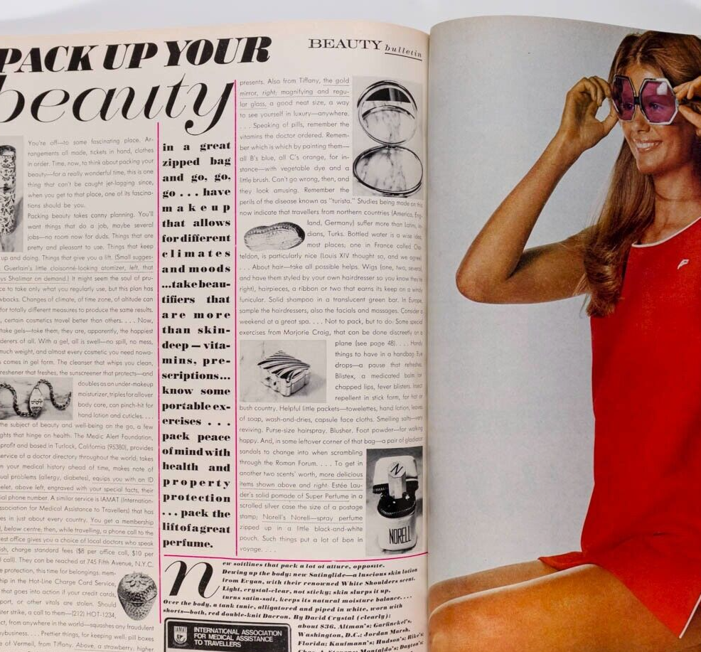 Elizabeth Taylor TALITHA GETTY Avedon VOGUE magazine 1971 April JOE DALLESANDRO