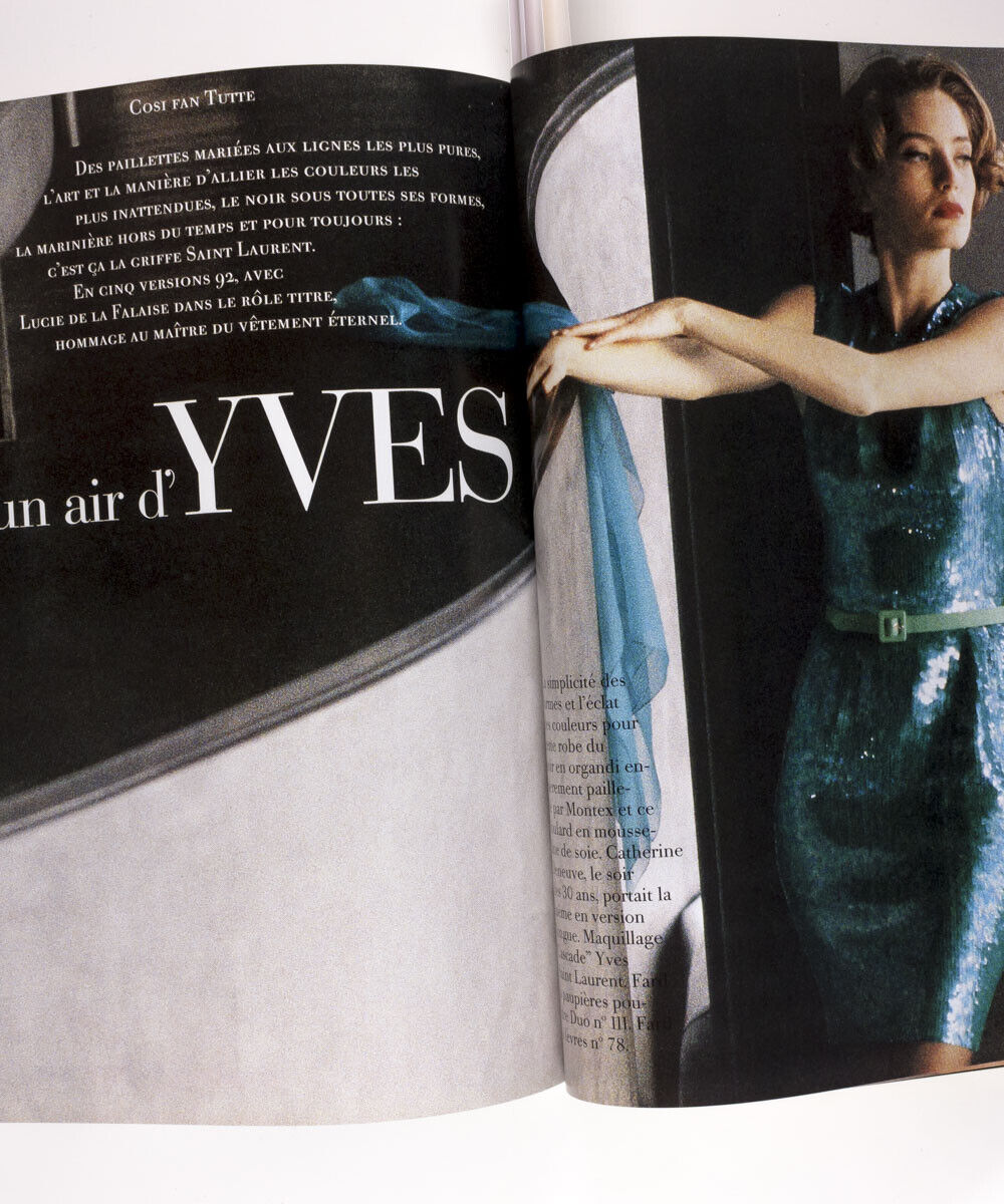 Naomi Campbell CHRISTY TURLINGTON Tina Chow PAOLO ROVERSI vtg YSL ~ Vogue France