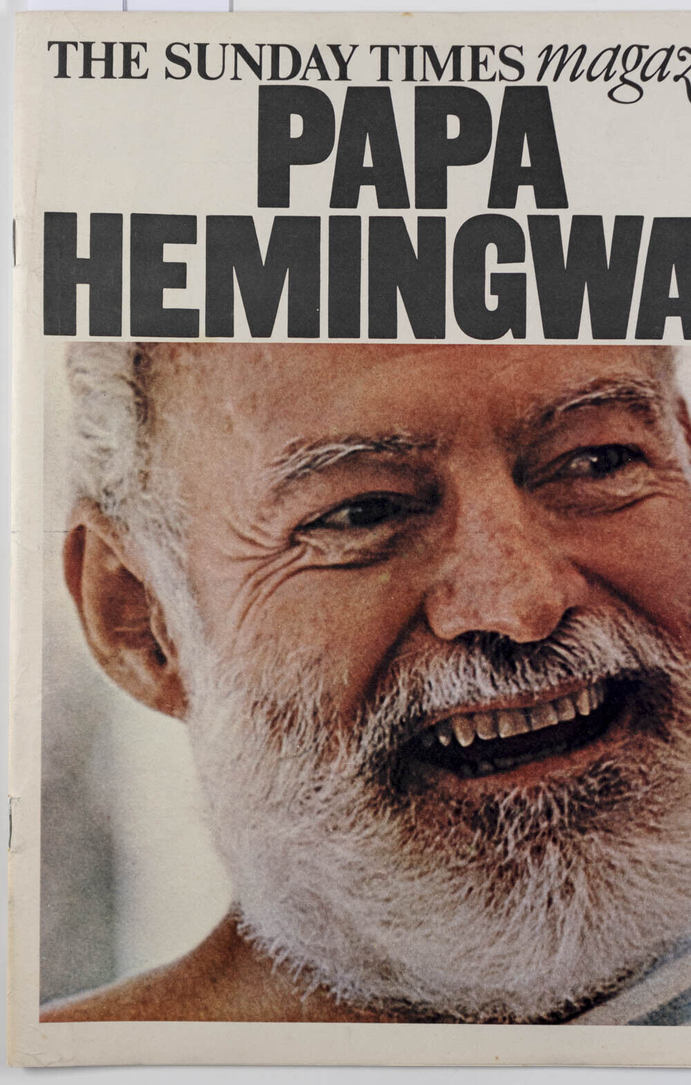 ERNEST HEMINGWAY Bill Brandt FRANCIS BACON Austin Martin ~ Sunday Times magazine