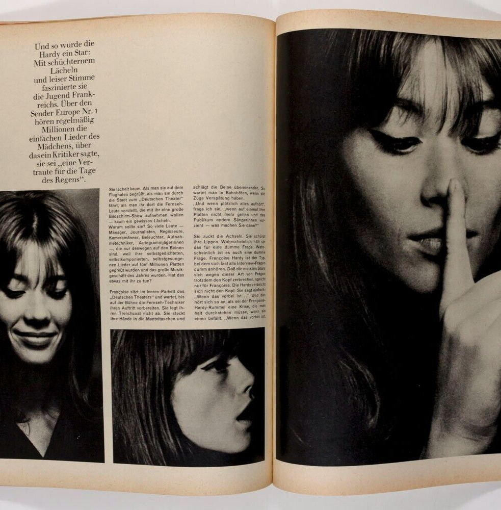 Francoise Hardy MARC HISPARD Ulrich Mack ANDERS HOLMQUIST Twen fashion magazine