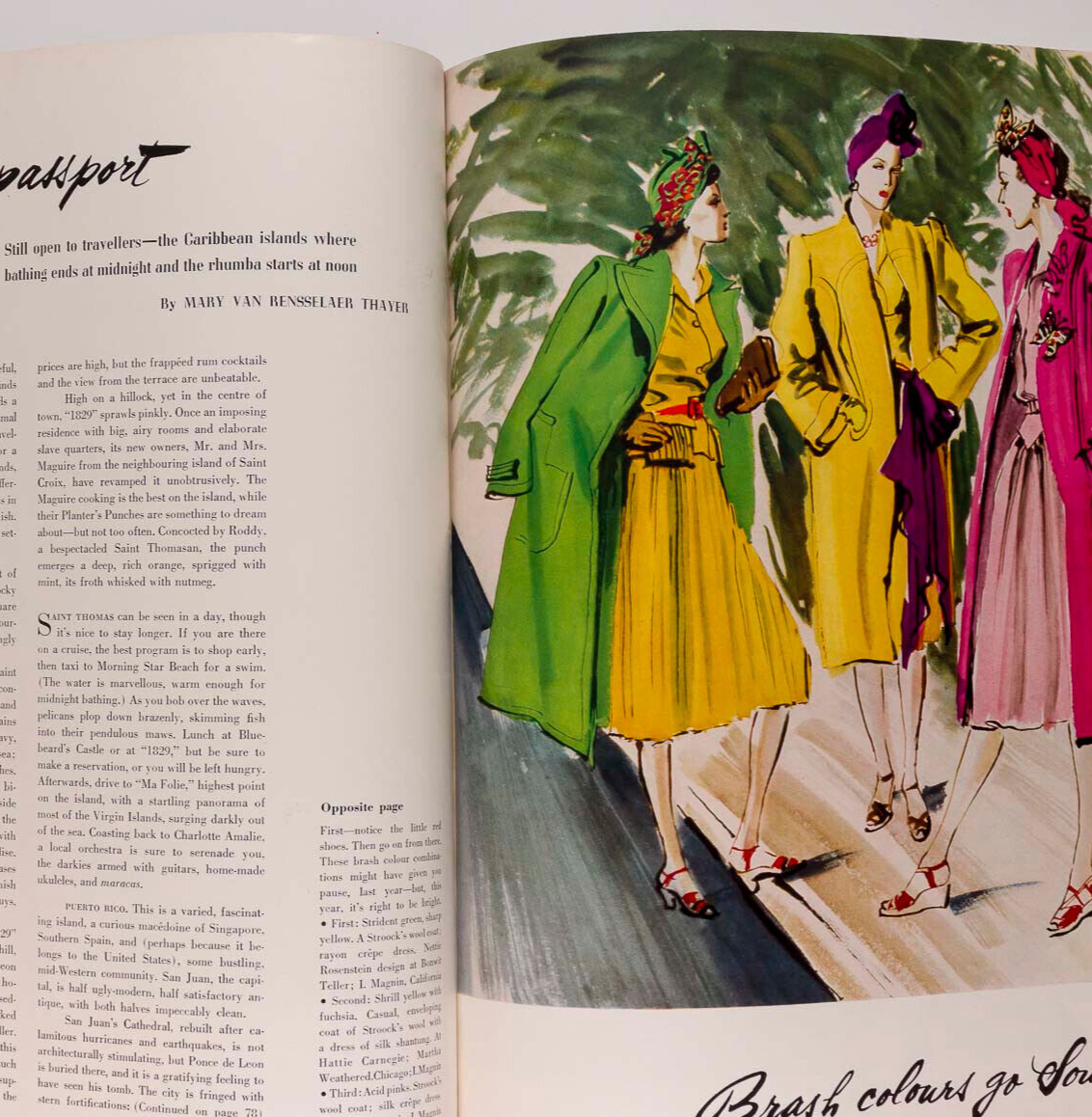 TIFFANY Toni Frissell HORST Vogue December 1940 Michele Morgan CLAUDETTE COLBERT