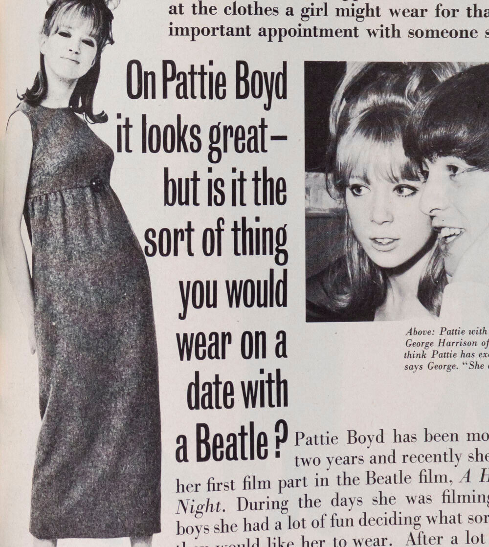 PATTIE BOYD Honor Blackman JAMES BOND Terence Young BEATLES Ian Fleming magazine