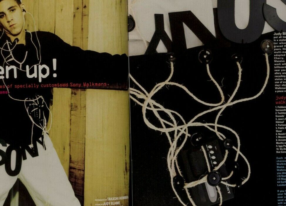 Cecilia Chancellor JUDY BLAME Paul Weller JUERGEN TELLER Nadja Auermann SONY i-D