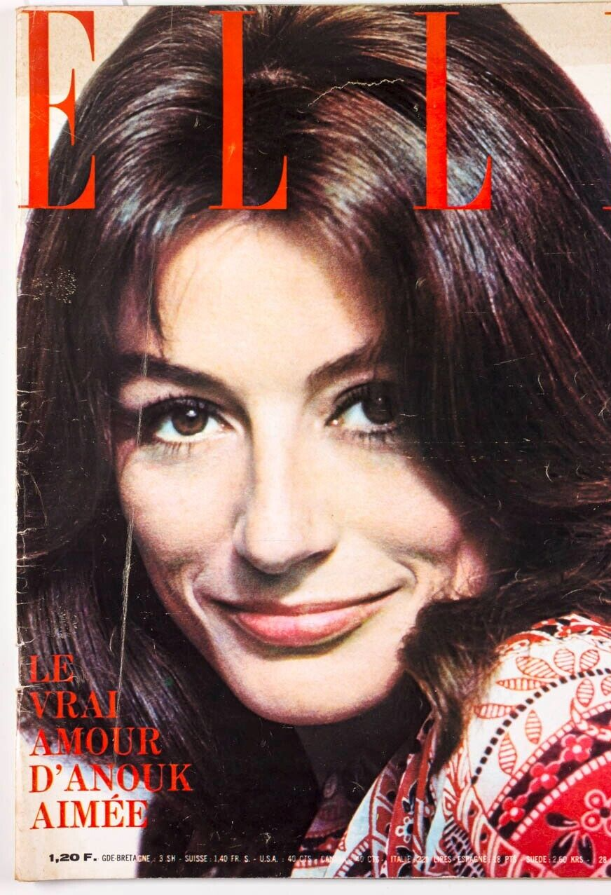 Anouk Aimee PIERRE BAROUH Bardot USSR St Tropez SACHA Michel Legrand FRENCH ELLE