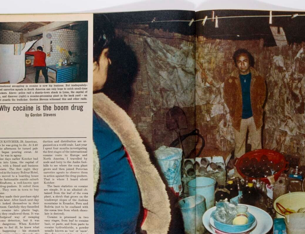 Cher ALAIN BOMBARD Cocaine OBSERVER magazine January 1976 Zeev Aram SHAKESPEARE