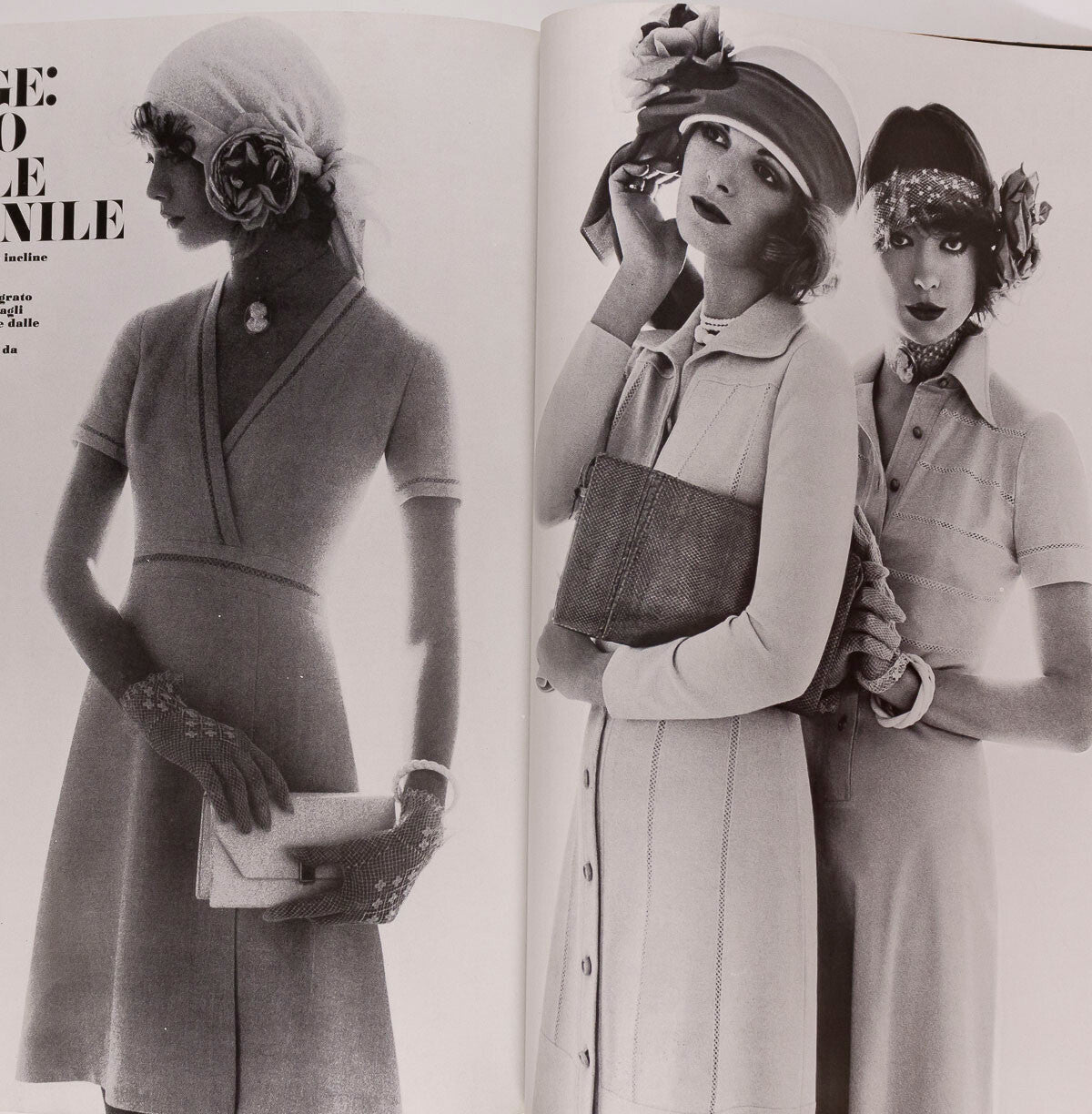 Debbie Biernacki TWIGGY Biba VOGUE ITALIA March 1974 Joe Dallesandro ALTA MODA
