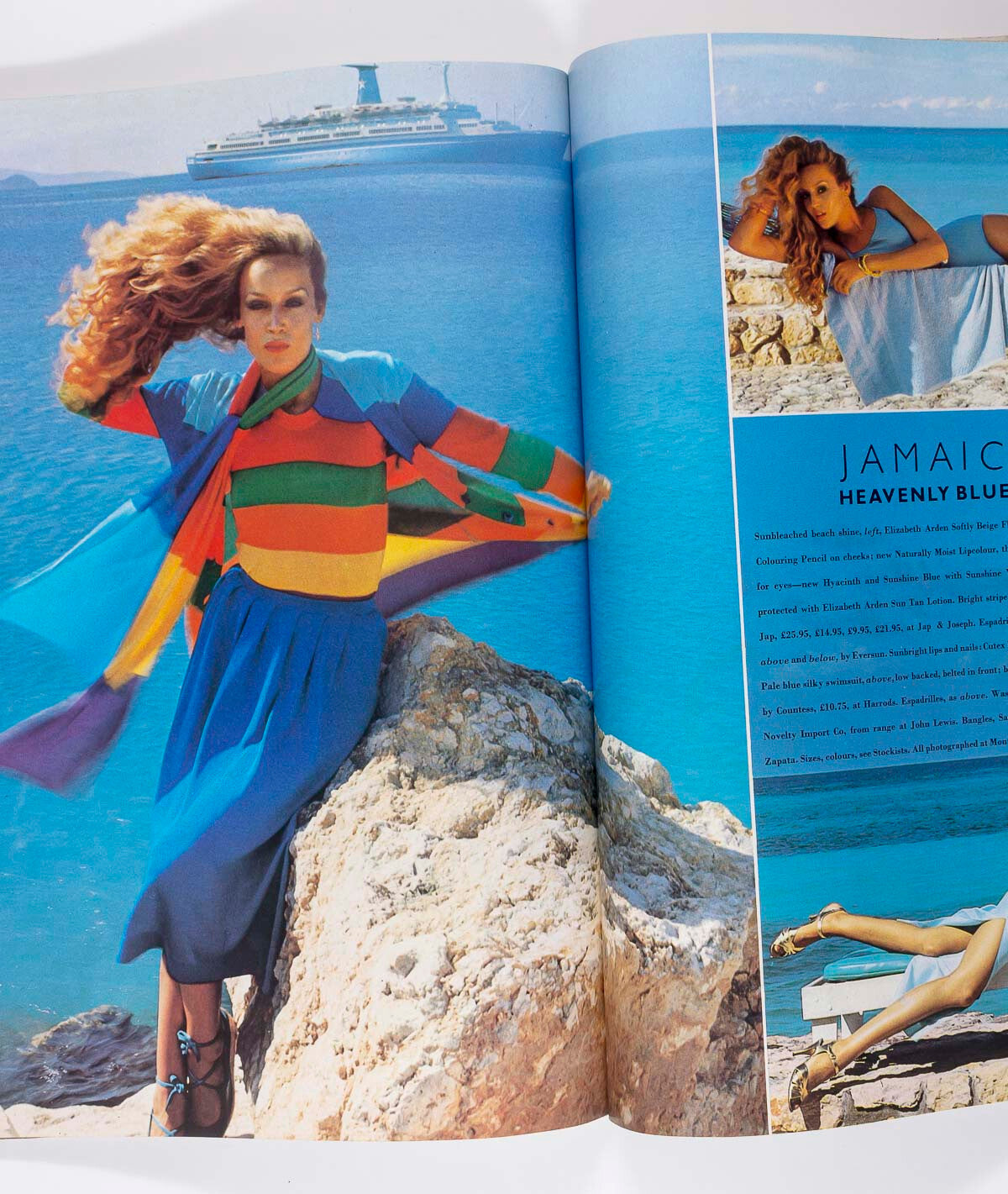 Jerry Hall ANTONIO LOPEZ Norman Parkinson TERENCE DONOVAN Jamaica TOSCANI  Vogue