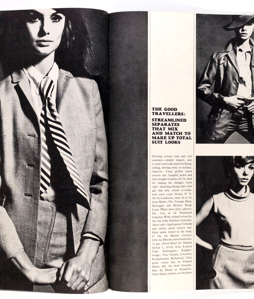 Jill Kennington JEAN SHRIMPTON Twiggy BRITT EKLAND Rudi Gernreich BIBA Vogue vtg