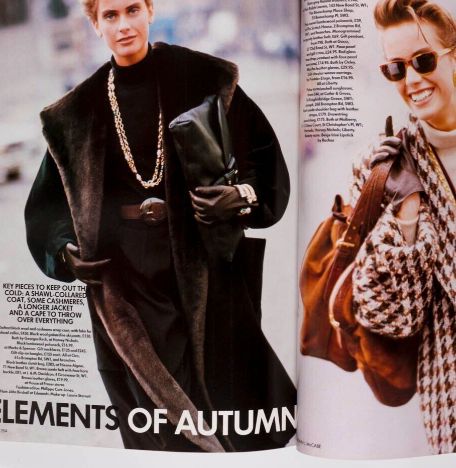 Tatjana Patitz NAOMI CAMPBELL Monica Bellucci VOGUE 1989 Nancy Reagan BLUMENFELD