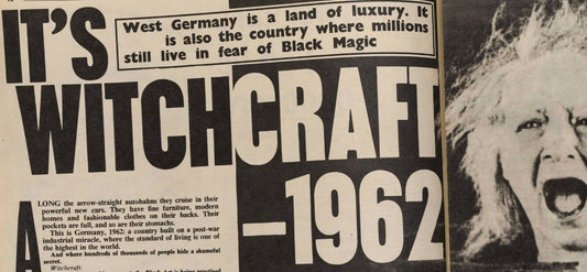 WITCHCRAFT Peukert MIREILLE DARC Francis Chichester BLACK MAGIC Weekend magazine