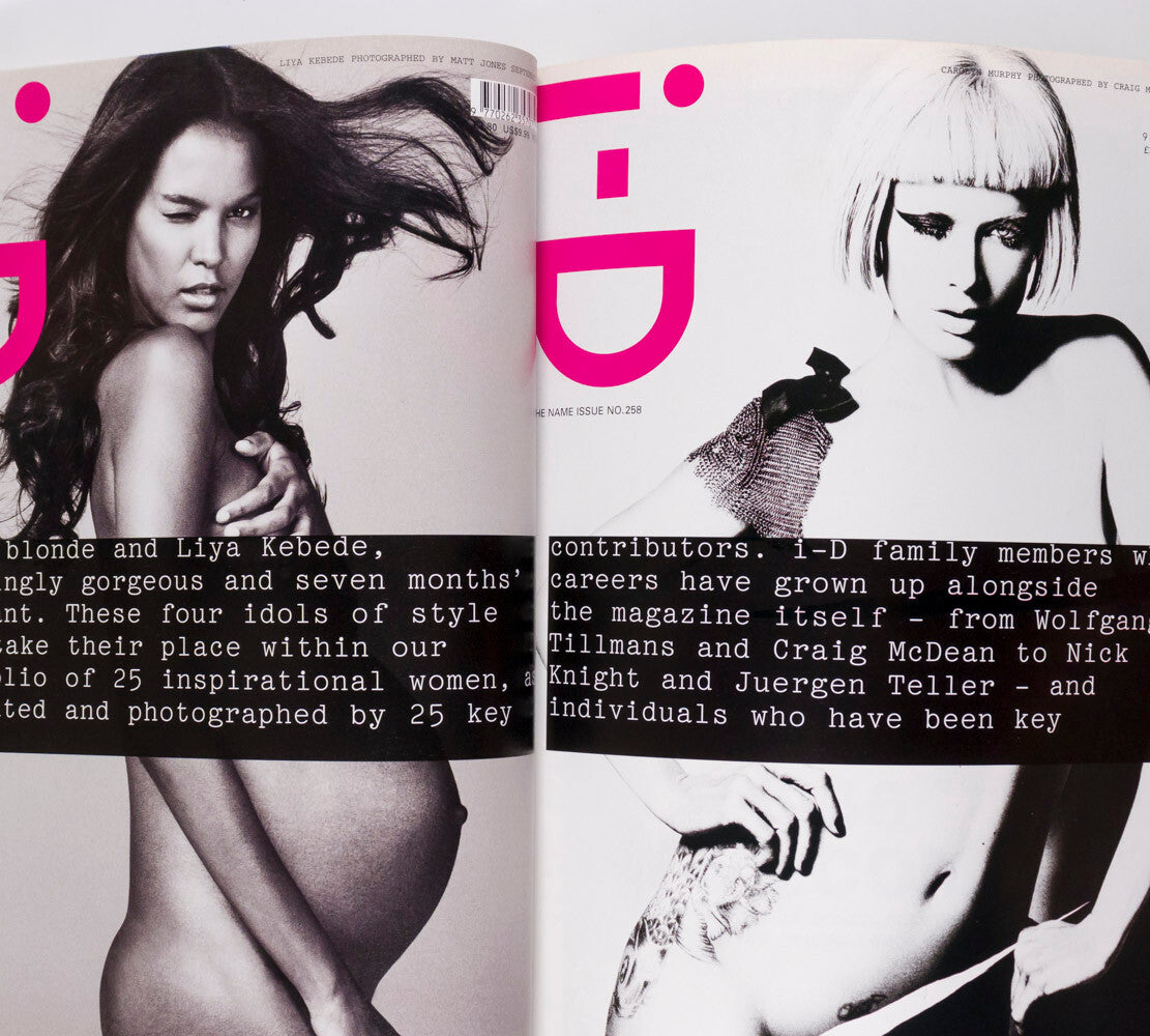 Daria Werbowy STELLA TENNANT Caroline Trentini i-D magazine September 2005 Sioux
