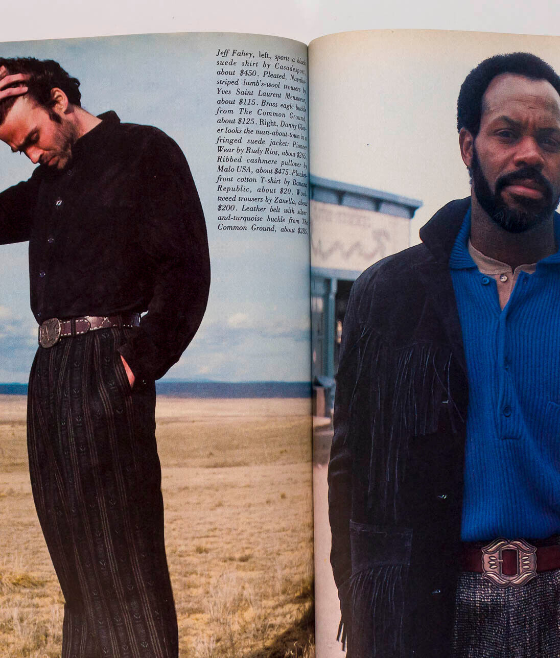 Jeff Goldblum BOY GEORGE Kevin Kline COSTNER US GQ magazine 1985 July JEFF FAHEY