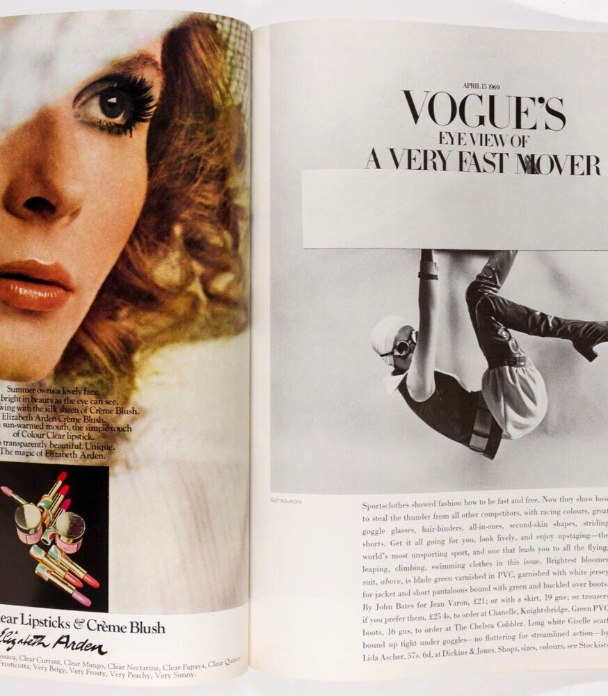 MAUDIE JAMES Guy Bourdin PATTIE BOYD  Vogue April 15th 1969  LINDA THORSON Rolex