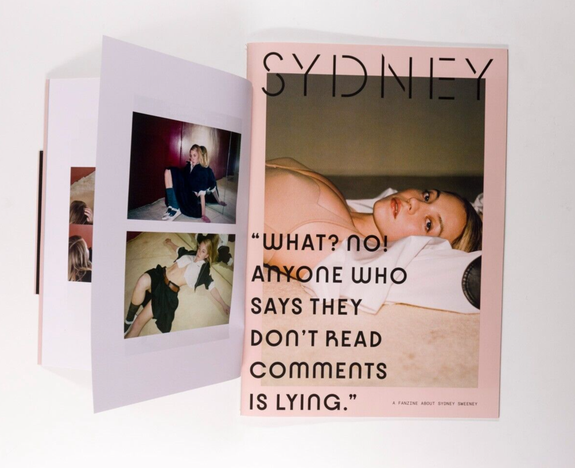 Sydney Sweeney TYRONE LEBON Lotta Volkova MIU MIU catalog LOOKBOOK zine AW 2022