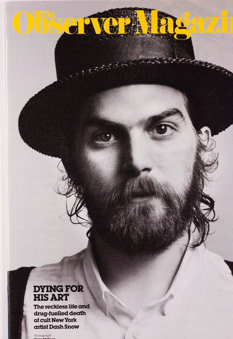 DASH SNOW Dan Colen YOKO ONO Ryan McGinley PETER PILOTTO ~ The Observer magazine