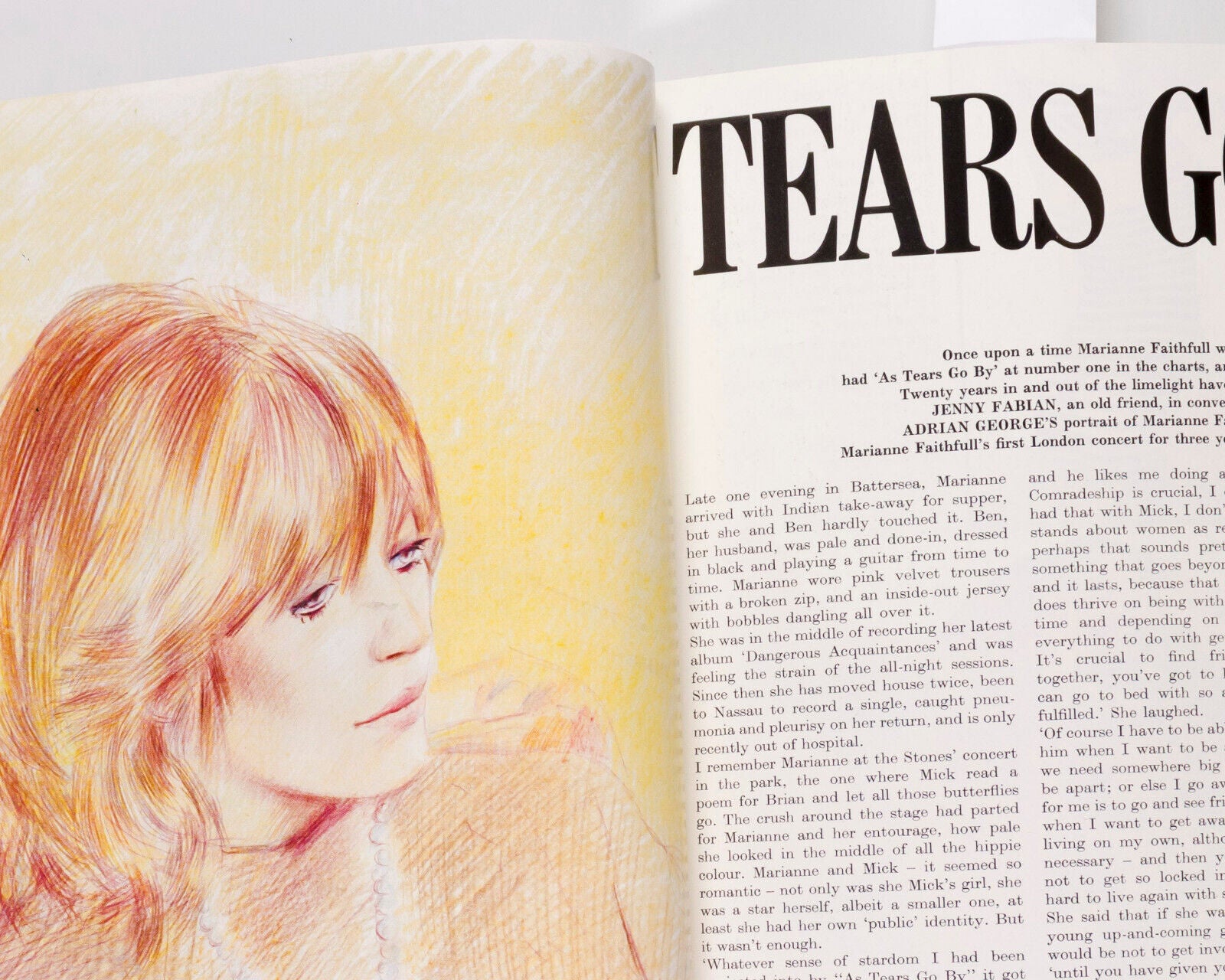 CATHERINE OXENBERG Marianne Faithfull MARY BOONE David Hicks UK Harpers magazine