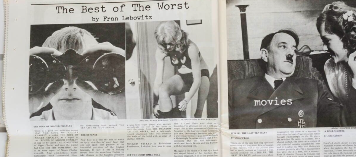 AMANDA LEAR Uschi BOWIE Fran Lebowitz IGGY Jane Forth STEPHEN BURROWS  Interview