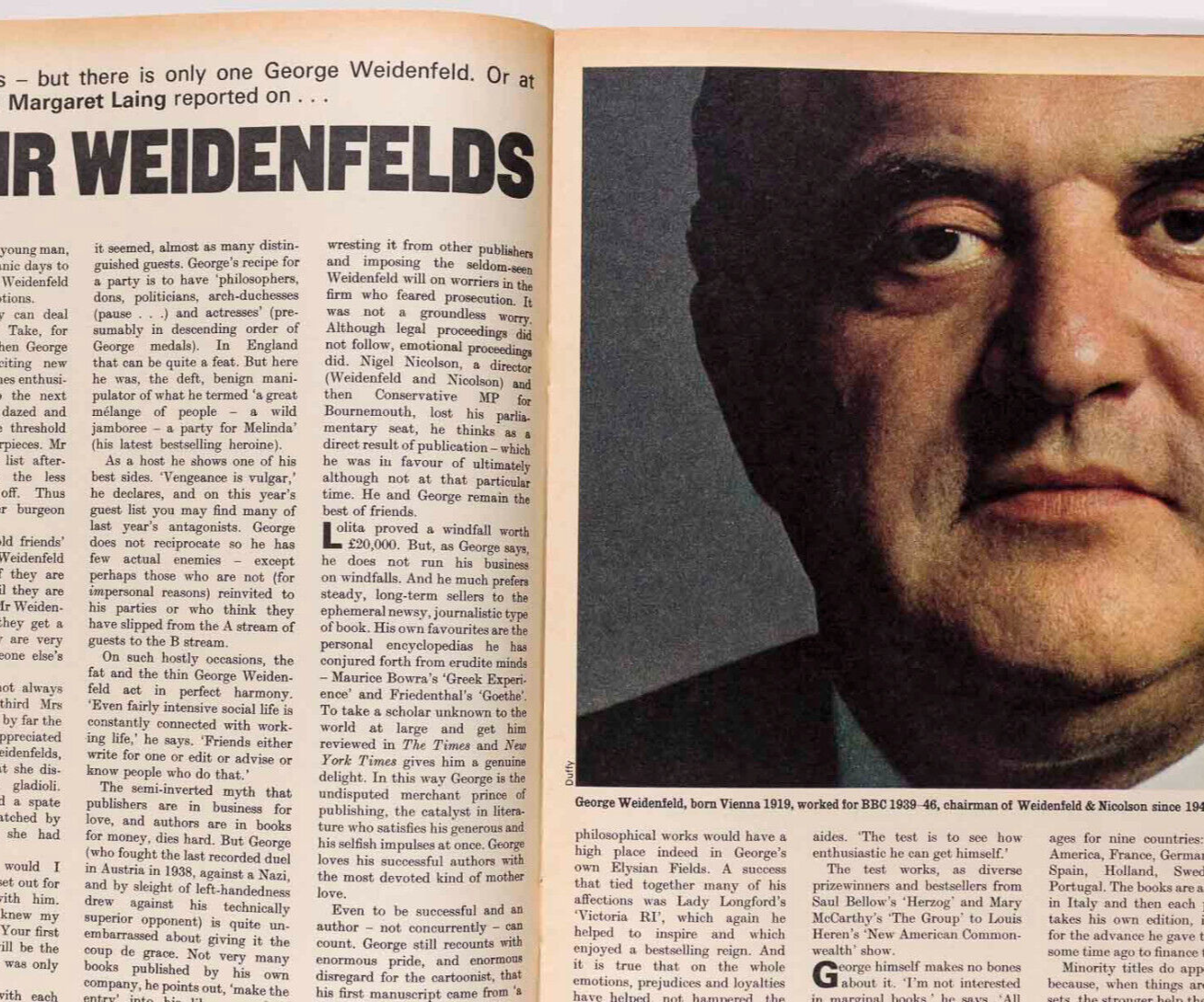 ANTHONY TROLLOPE Len Deighton BARRY FANTONI Observer magazine 1968 Brian Duffy