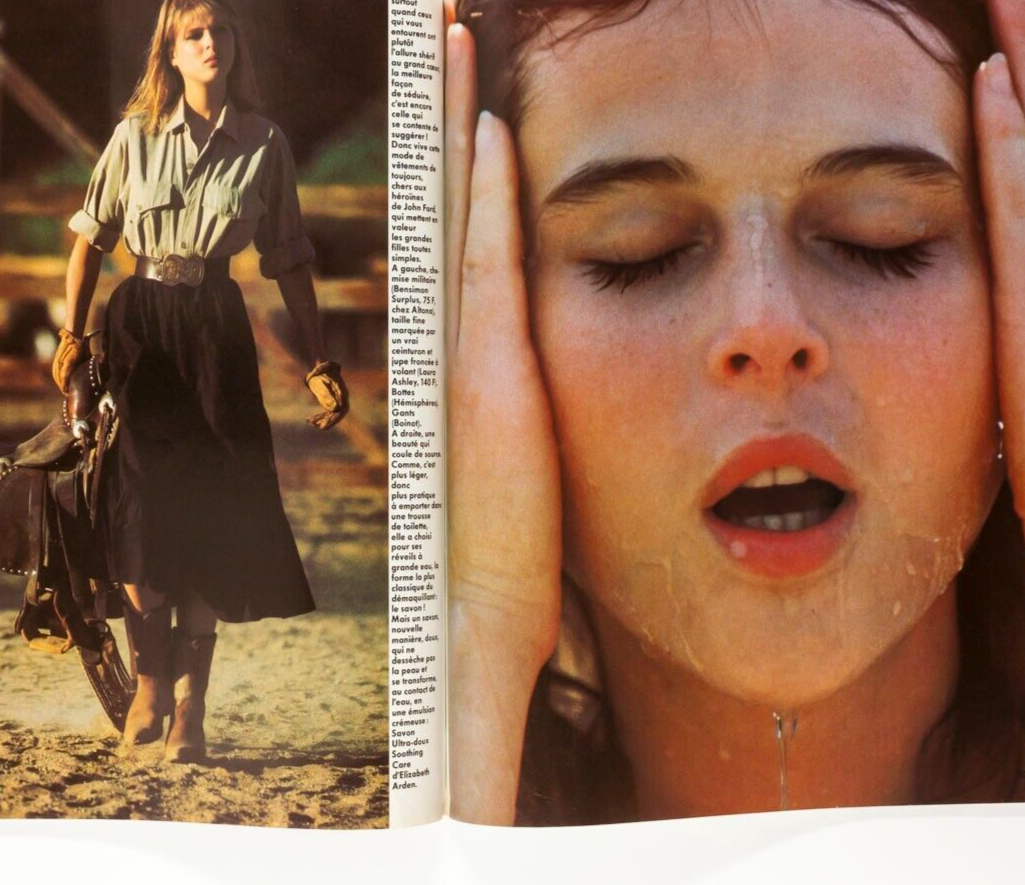 Catherine Oxenberg HANS FEURER Azzedine Alaia SACHA VAN DORSSEN vtg MARIE CLAIRE