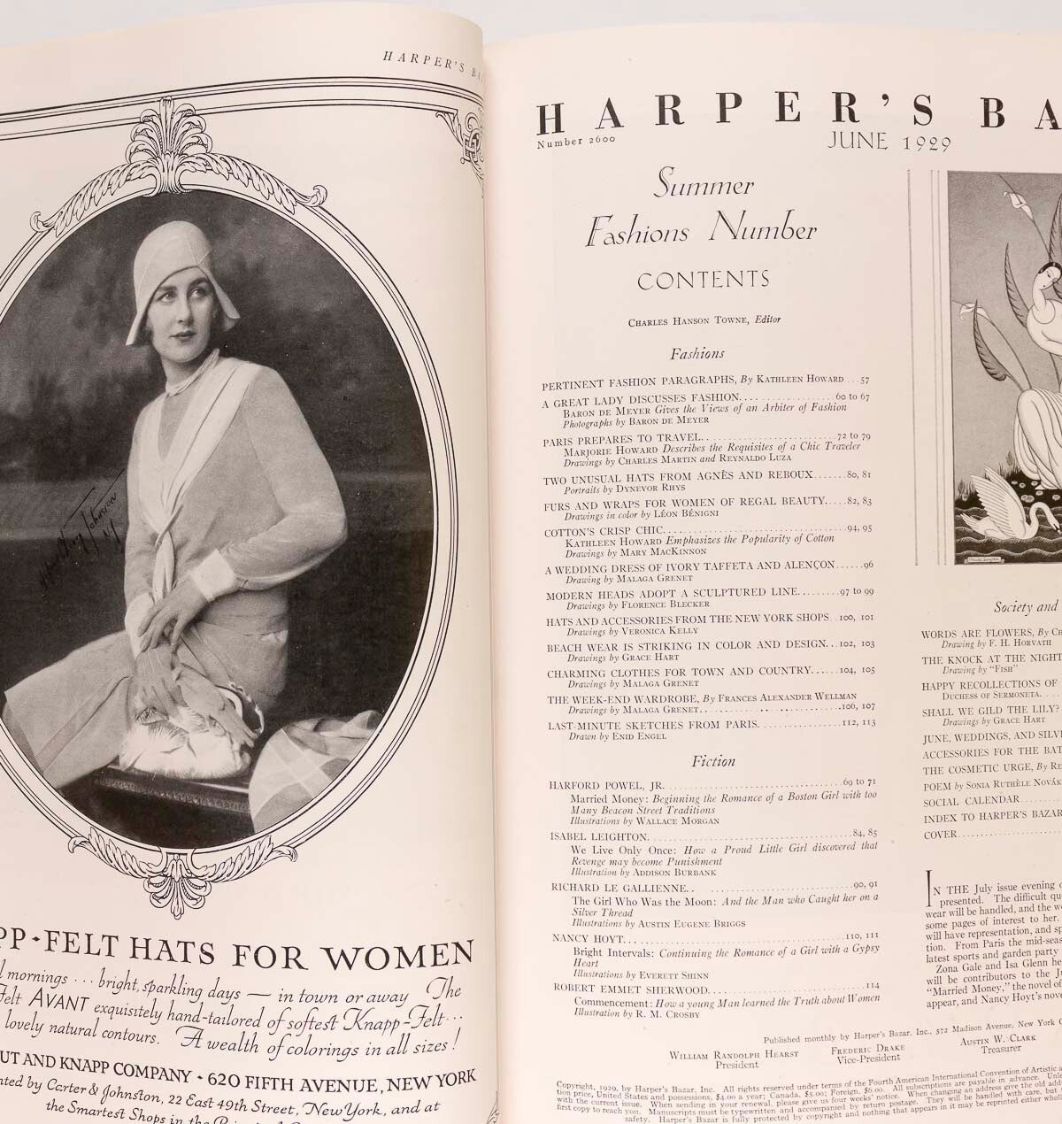 Erte ART DECO Harford Powel HARPER'S BAZAAR magazine US June 1929 Vuitton POIRET