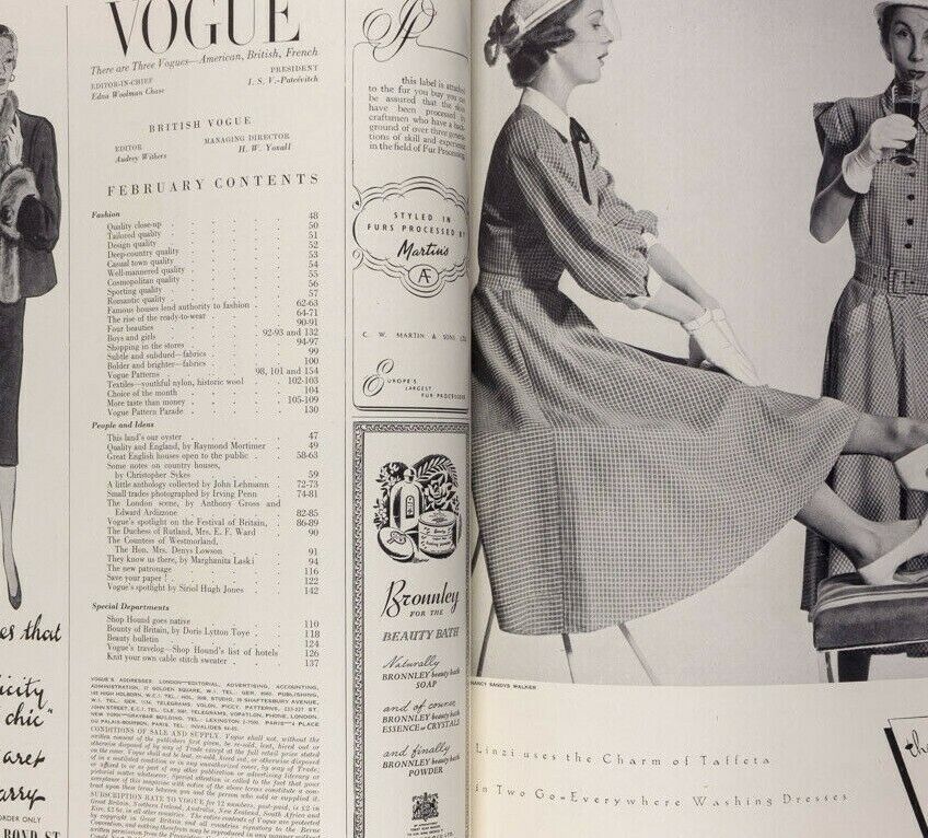 Irving Penn Small Trades EDWARD BAWDEN Norman Parkinson JOHN WARD Vogue Feb 1951