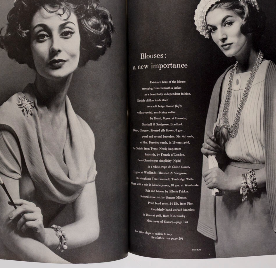 NORMAN PARKINSON Wenda CARL ERICKSON Vogue May 1957 Colette RENE GRUAU Stemp VTG