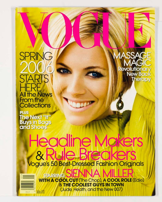 Sienna Miller AMANDA HARLECH Lily Donaldson VOGUE January 2006 Linda Evangelista