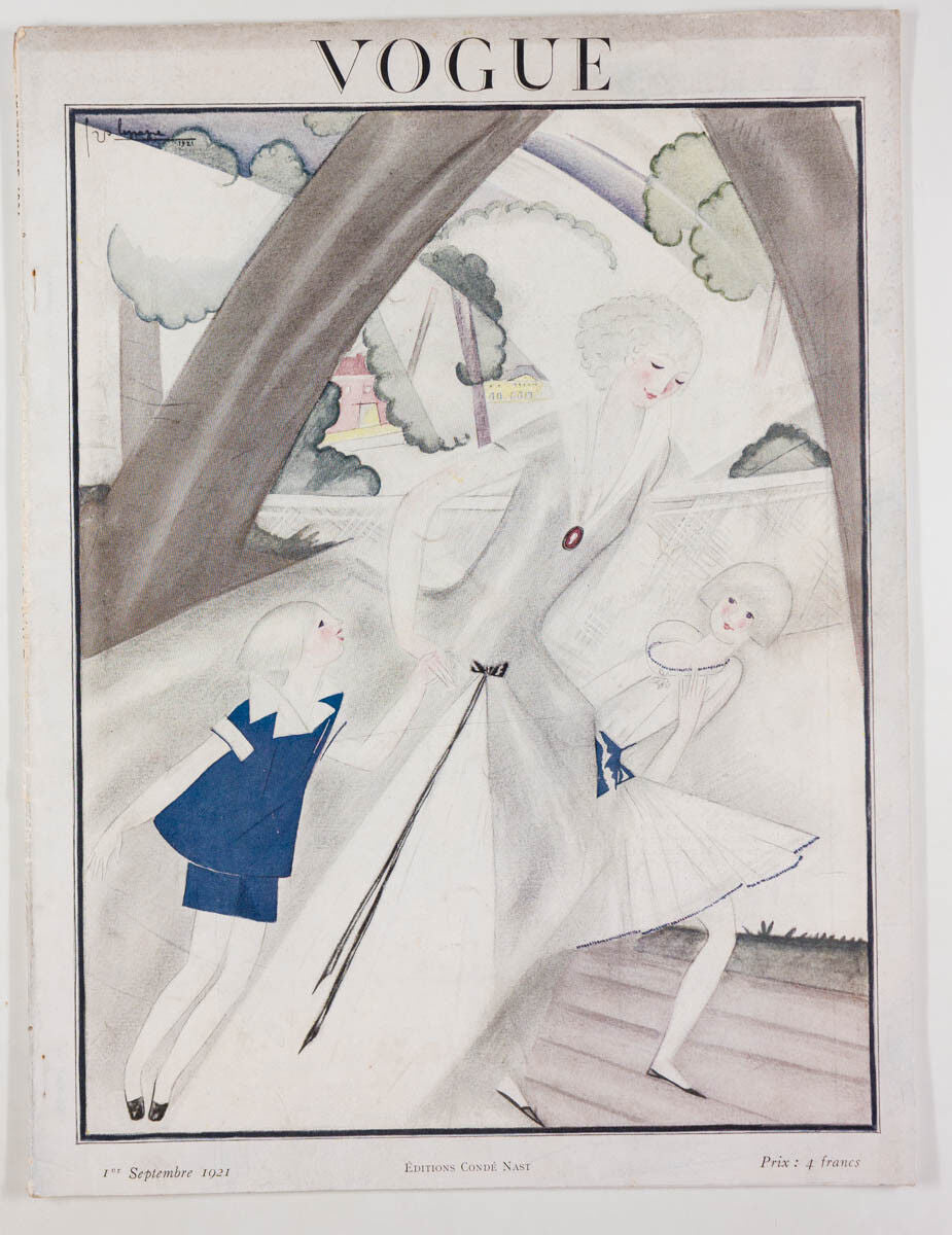 GEORGES LEPAPE Vionnet LANVIN Benito POIRET Paris Vogue magazine September 1921