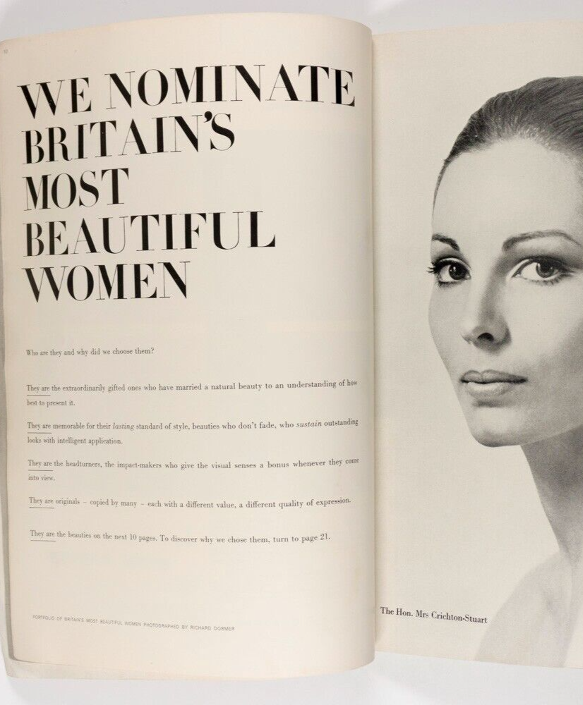 Jill Kennington FONTEYN Antoinette Sibley PRINCESS AGA KHAN Harpers UK July 1965