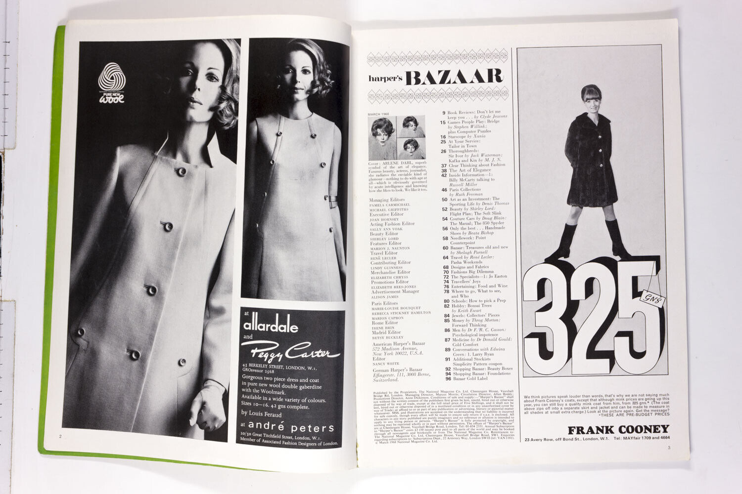 Arlene Dahl GUY BOURDIN Pasha COUTURE CARS Art PARIS COLLECTIONS Harper's Bazaar