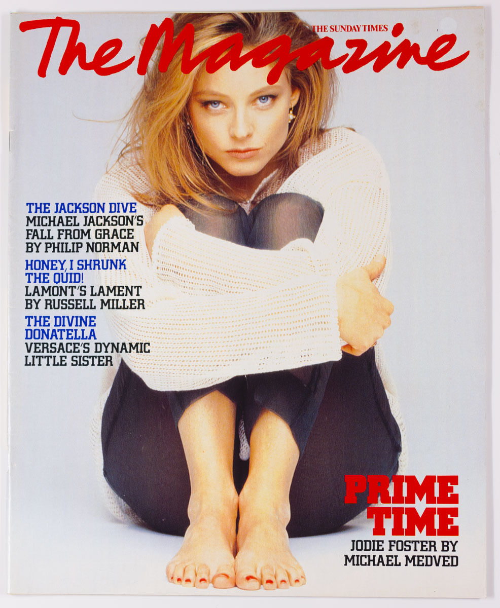 JODIE FOSTER Donatella Versace STEVEN MEISEL Firooz Zahedi SUNDAY TIMES MAGAZINE