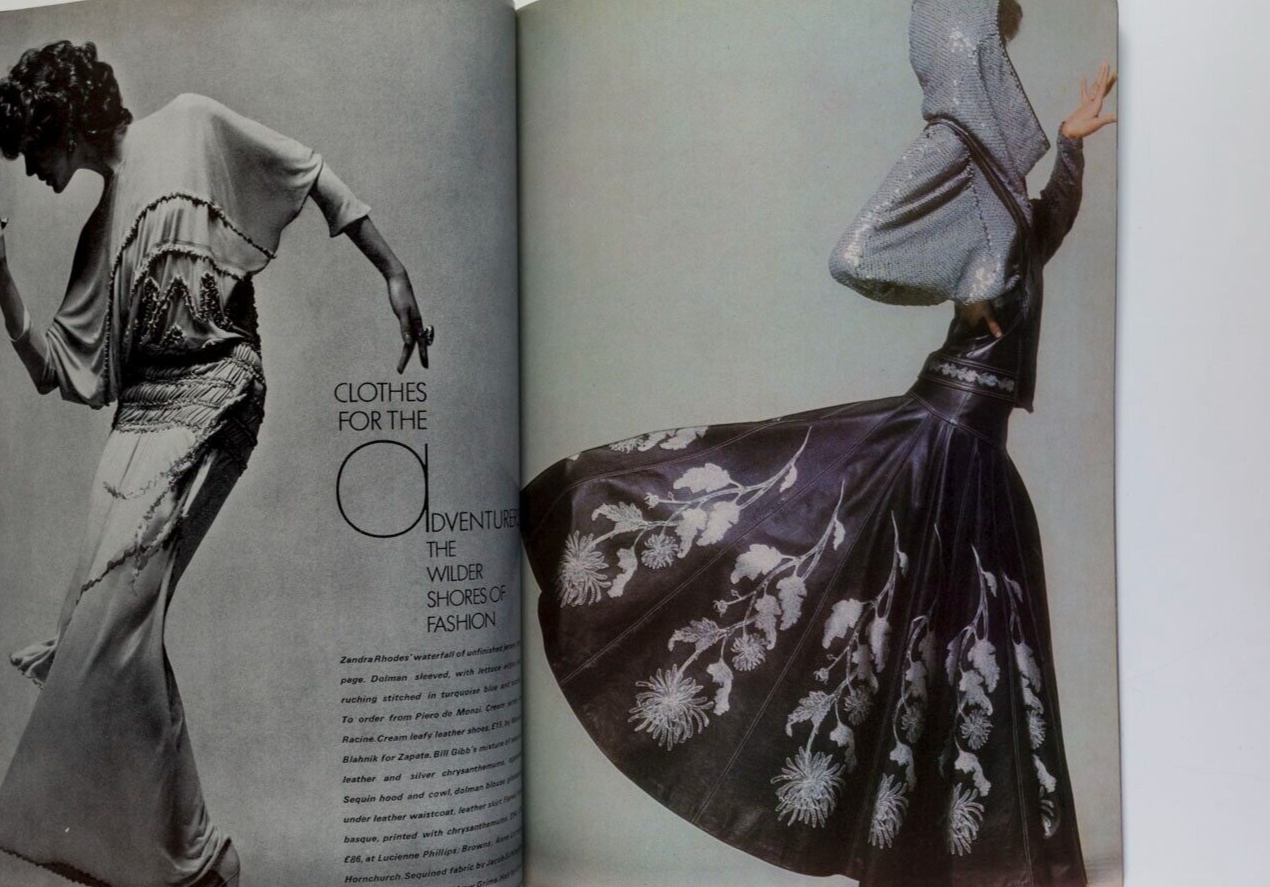 Sue Baloo JEAN MUIR Dior menswear VOGUE September 15 1972 Jan Ward BILL GIBB vtg
