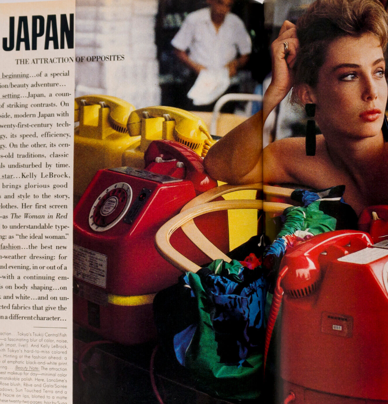 TATJANA PATITZ Deborah Turbeville KELLY LEBROCK Vogue 1985 Ungaro JAPAN Picasso