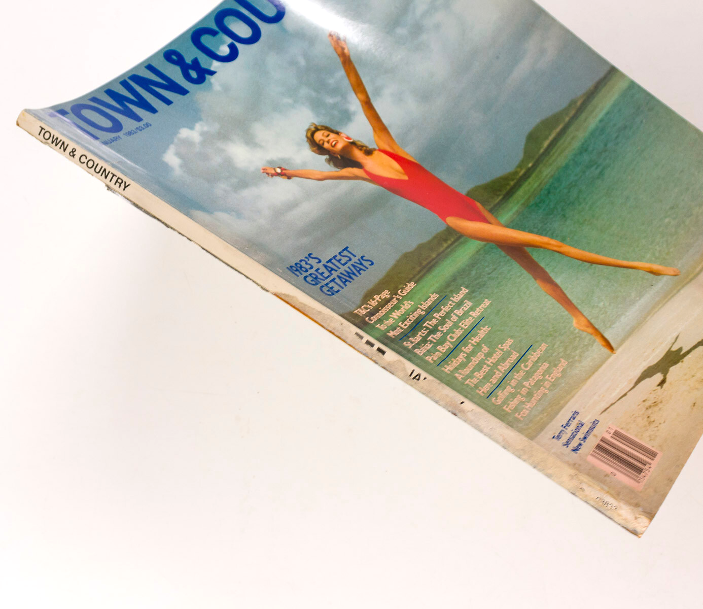 Swimwear TERRY FERRARIS St Barts BAHIA Town & Country magazine January 1983 Spa