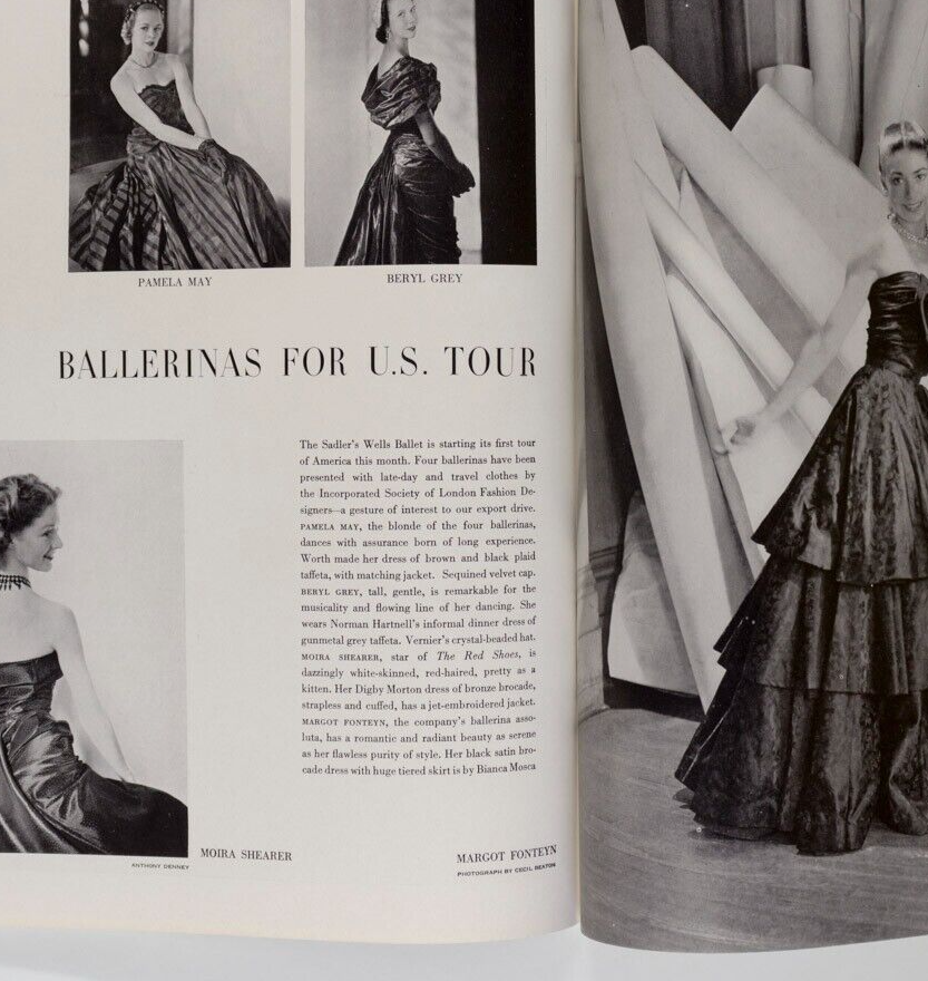Mary Jane Russell RENE BOUCHE Lee Miller VOGUE October 1949 Margot Fonteyn HORST
