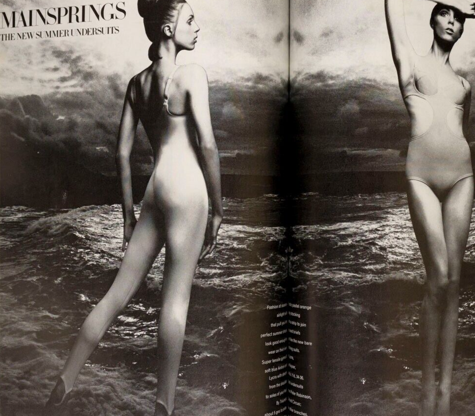 MAUDIE JAMES Guy Bourdin PATTIE BOYD  Vogue April 15th 1969  LINDA THORSON Rolex