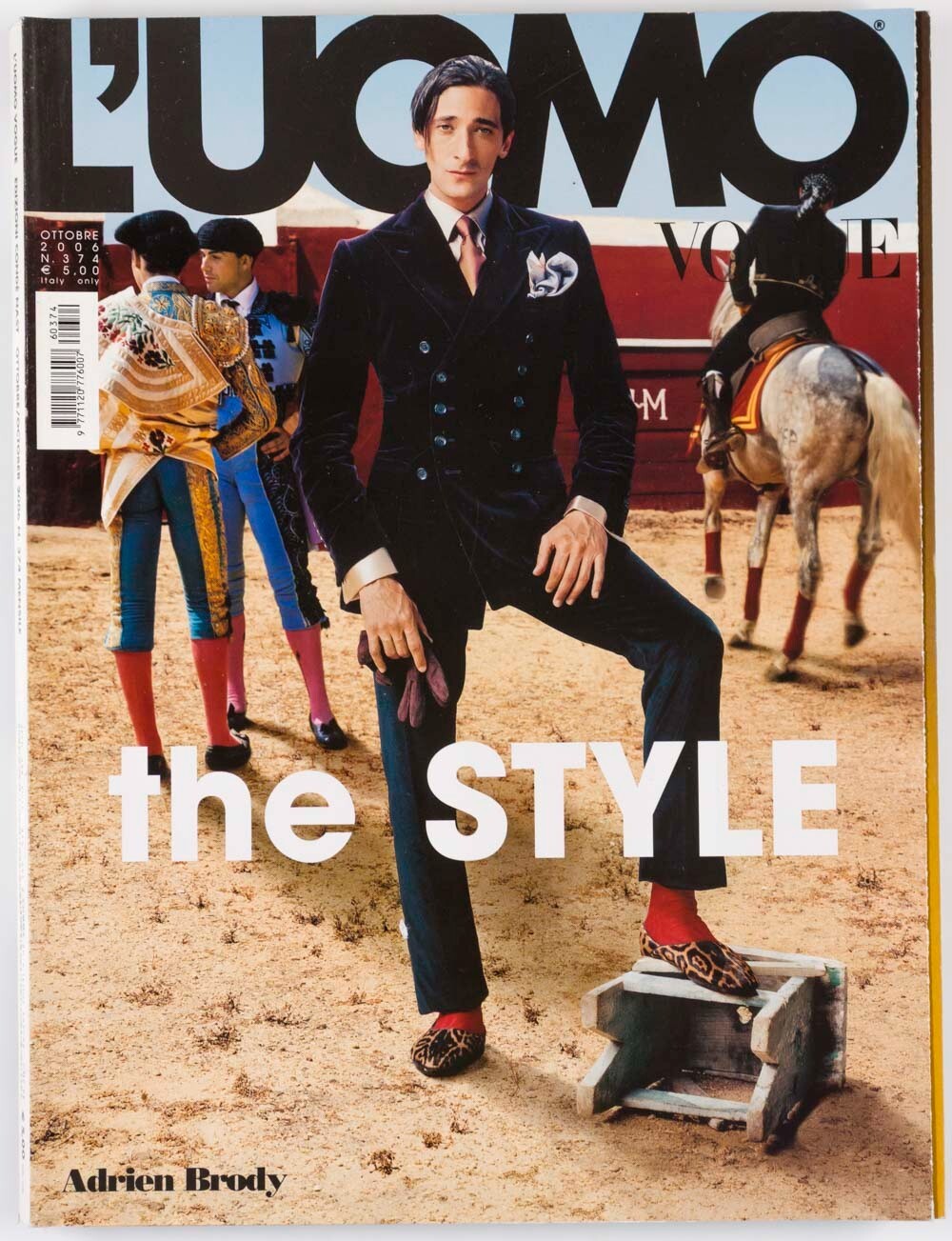 Adrien Brody JEFF AQUILON Jeremy Irons L'UOMO VOGUE October 2006 Bruce Weber