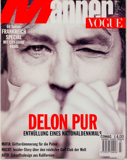 ALAIN DELON Mafia FRANKFURT German Vogue Men MANNER Deutsch FASHION menswear 90s