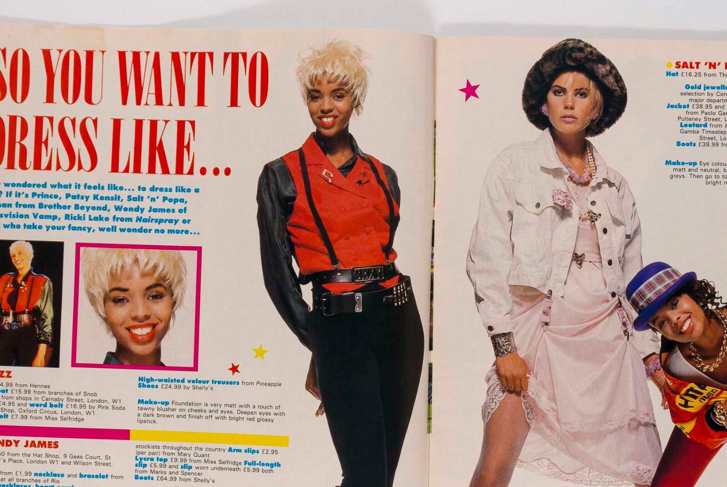 Wendy James JASON DONOVAN Patsy Kensit JUST 17 August 1988 VIVIENNE WESTWOOD UK