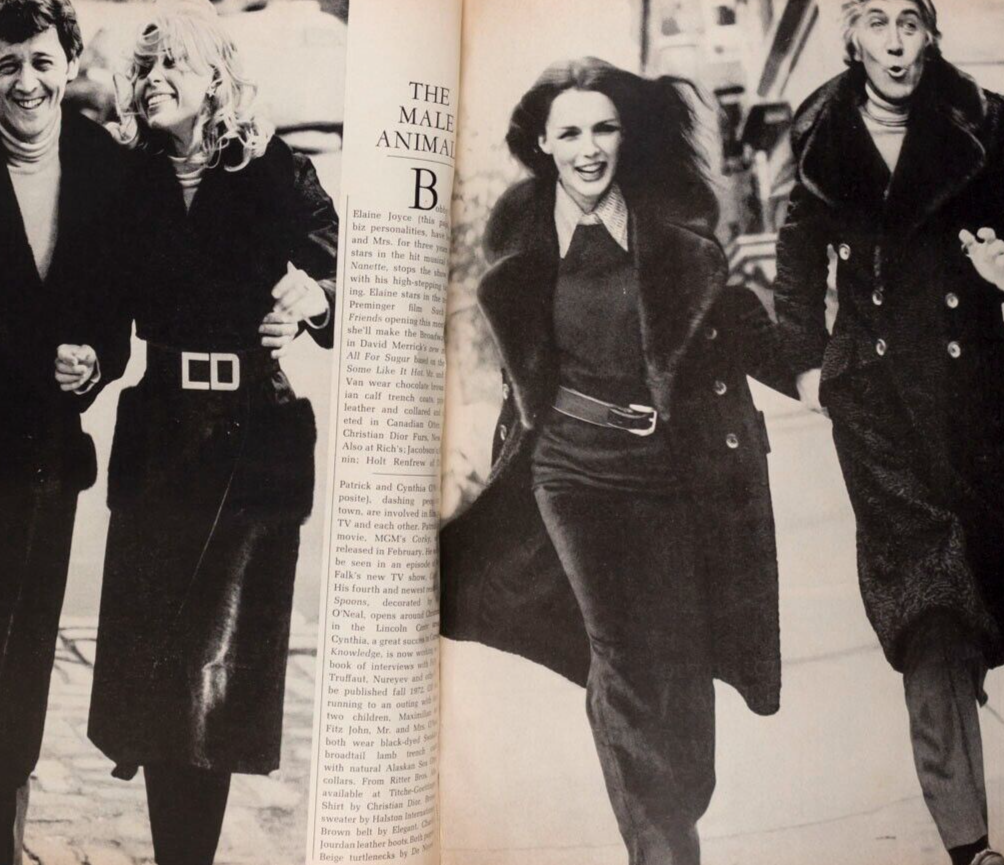Twiggy HILDEGARD NEF Woody Allen HARPERS December 1971 Cybill Shepherd GUCCI vtg