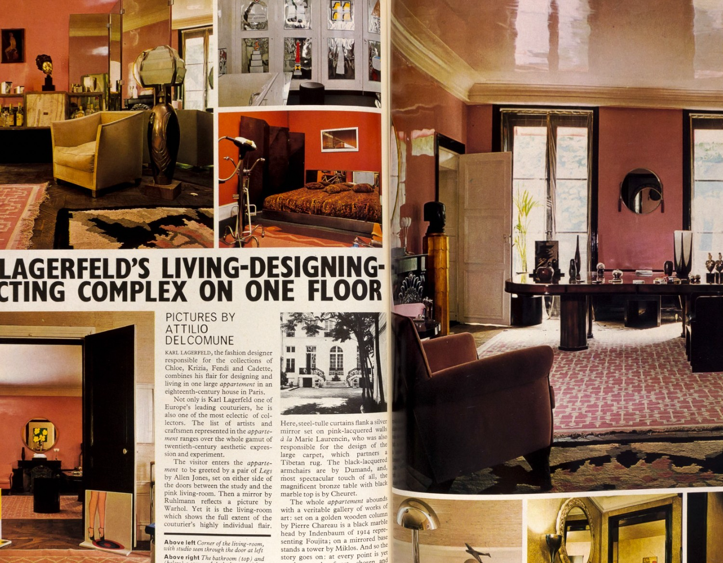 Karl Lagerfeld ANDRE COURREGES Valentino HOUSE & GARDEN July 1973 Daniel Hector