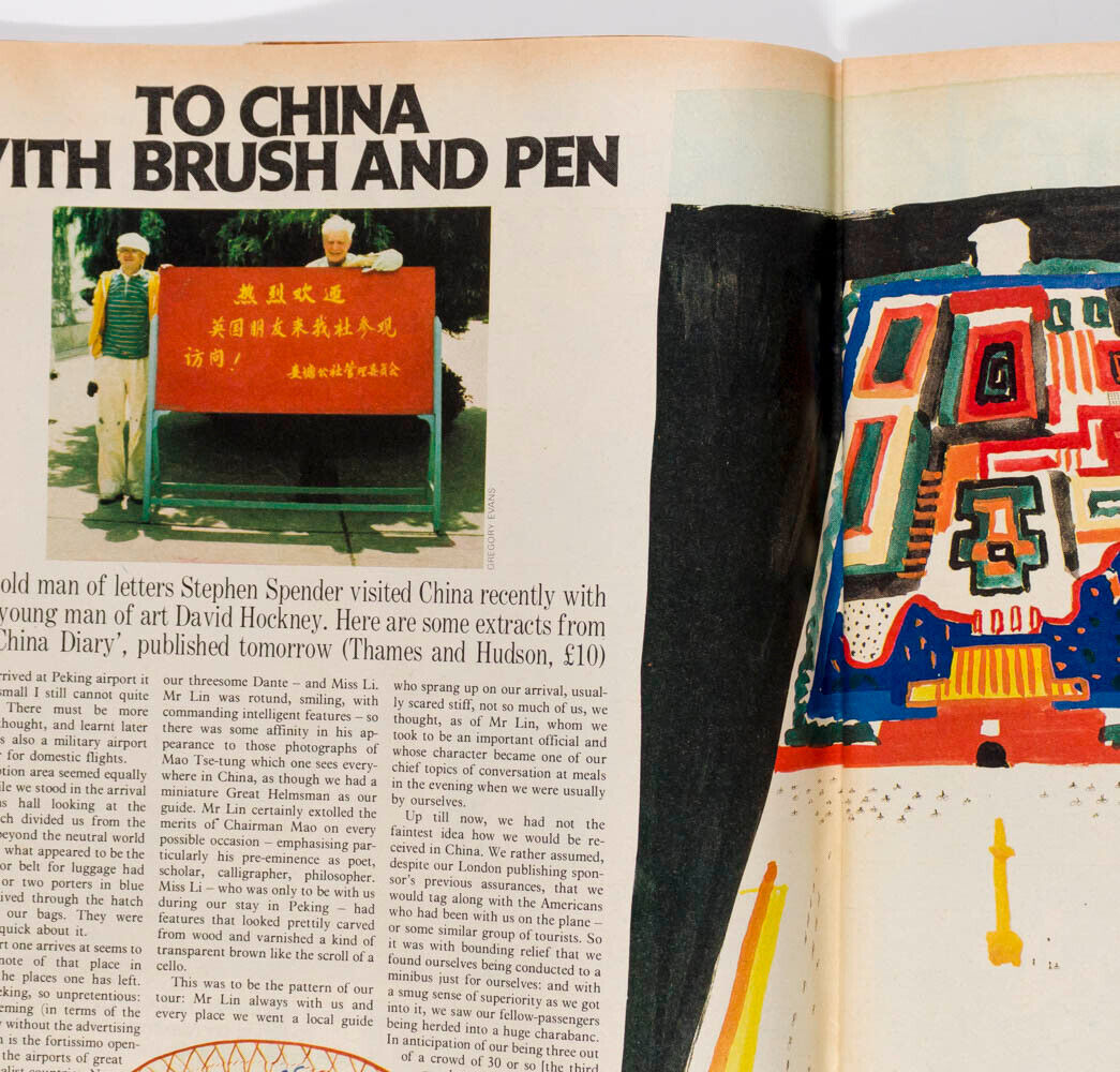 DAVID HOCKNEY Salman Rushdie BRUCE CHATWIN Alan Bennett OBSERVER magazine UK