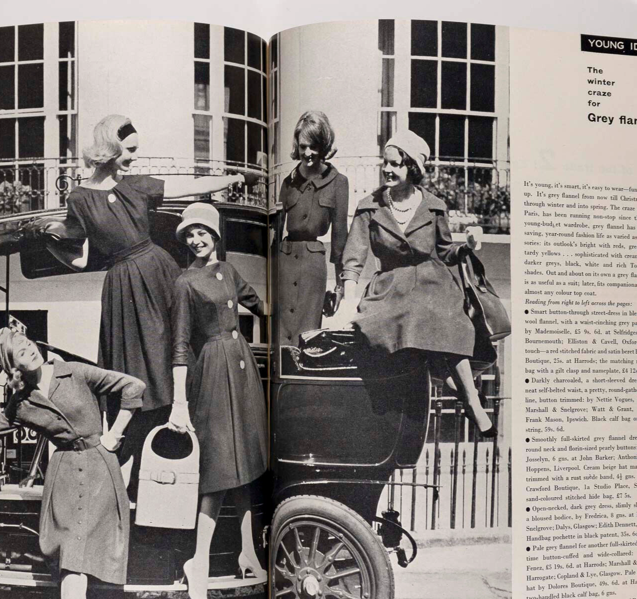 Nena von Schlebrugge TANIA MALLET Norman Parkinson VOGUE September 1959 vtg DIOR